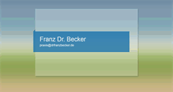 Desktop Screenshot of dr-franz-becker.de
